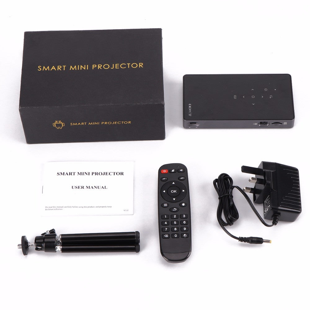 FORNORM HD Projector with WiFi, Bluetooth, and HDMI/USB