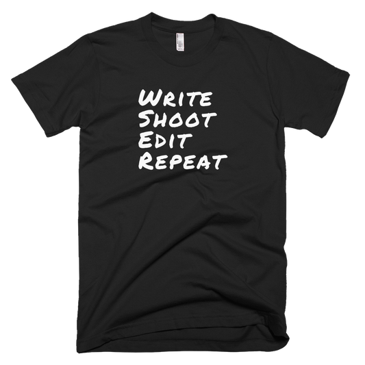 Write Shoot Edit Repeat Short-Sleeve T-Shirt