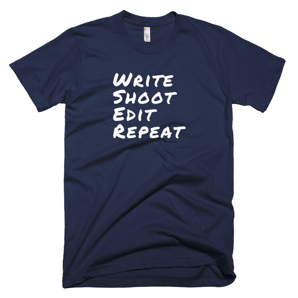Write Shoot Edit Repeat Short-Sleeve T-Shirt